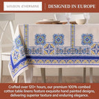 Maison d' Hermine Table Cloth Rectangle Table 100% Combed Cotton 70"x90" - Image 3
