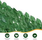 Artificial Ivy Privacy Fence Wall Screen, 79 x 118 in Garden Fake Hanging Plants Vines, Aesthetic Faux Greenery Garland Pothos Leaf with Strengthened Joint Prevent Leaves Falling Off for Outdoor Decor - Image 3