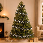 12ft Black White Christmas Ball Garland Ornaments, Gothic Xmas Tree Garland - Image 5