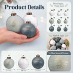 Yunlly 18pcs Neutral Christmas Ball Ornaments Shatterproof Xmas Tree Decor - Image 3