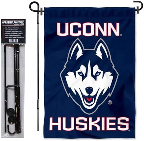 Connecticut Huskies Garden Flag with Stand Holder - Image 2