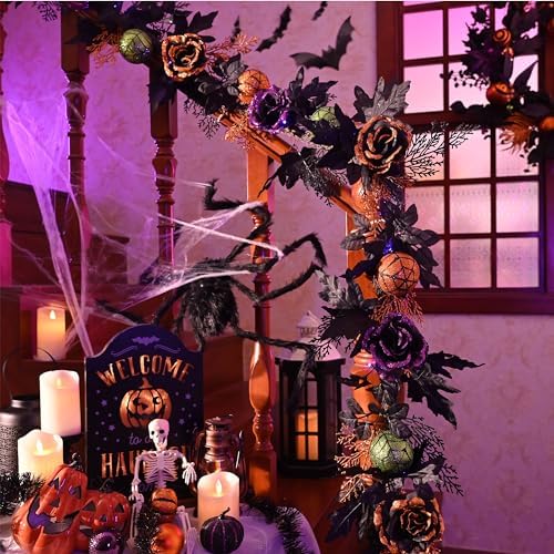 Valery Madelyn 6ft Pre-Lit Halloween Garland for Mantle Party Decorations - Image 3