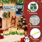 Set of 3 St Patricks Day Decorations Lighted Gift Boxes，Outdoor St Patrick's Day Decor,Plug-in 65 LED Light Up Present Boxes for Outdoor Home Yard Lawn Holiday Wedding Birthday Party Decor - Image 4