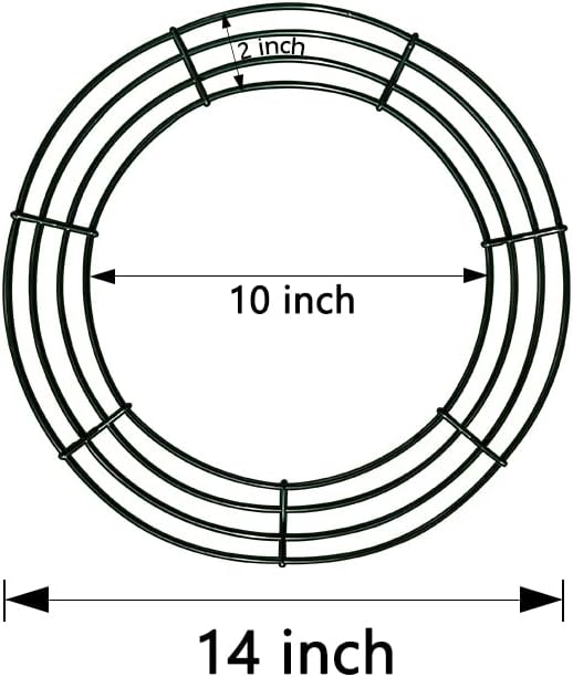 Thealyn 12 Pack 14" Metal Wreath Frame, Wire Wreath Rings for Wreath Making - Image 2