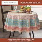 Maison d' Hermine Table Cloth Round Table Reusable 100% Cotton 69" Diameter - Image 2