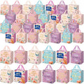 Wesnoy 48 Pcs Happy Mother's Day Tote Gift Bags with Handles Bulk Floral Non Woven Mom Candy Bags Reusable for Gift Wrapping Happy Mother's Day Goody Shopping Party Favor, 11.4 x 10.6 x 4.7 Inch by Wesnoy