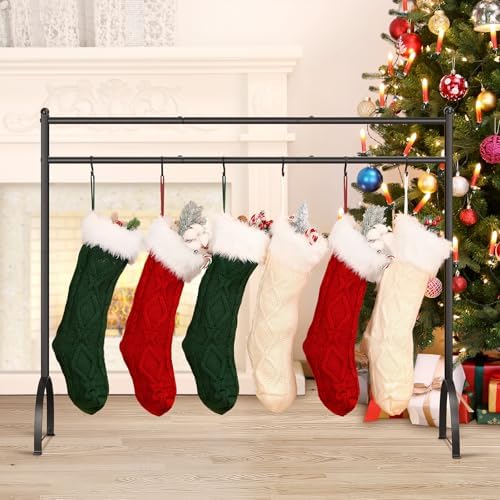 Housolution Christmas Stocking Holder Stand with 12 Hooks by Housolution