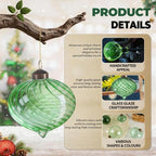 12Pcs Glass Christmas Balls for Christmas Tree - Image 3