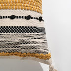 BlissBlush Decorative Lumbar Throw Pillow Cover 12x20 Boho Yellow Mustard Accent Cushion for Couch Sofa Farmhouse Pillowcase for Bedroom Living Room Home Décor Cover ONLY - Image 6