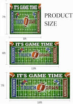 Football Garage Door Cover Banner Decorations, Football Field Themed Outdoor Single Car Garage Door Murals Buddy Decorations 8 X 7 Ft - Image 4