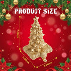 Gold Christmas Tree Stocking Holder for Mantel Set of 2 Christmas Gifts - Image 3