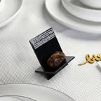 Ramadan Date Holder, Bismillah Islamic Calligraphy, Iftar Party, Ramadan Table Decoration, Eid Mubarak Gift (6 Pcs, Kufic Design, Black) - Image 2