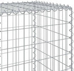 vidaXL Gabion Basket with Cover 472.4"x19.7"x59.1" Galvanized Iron - Image 4