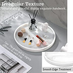 Emibele Vanity Tray, White Round Trays for Bathroom Bedroom Countertop - Image 4