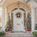 Valery Madelyn 24" Pre-Lit Christmas Wreath for Front Door with Light - Image 3