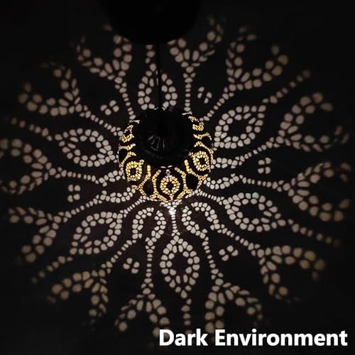 Moroccan Solar Lanterns Outdoor Waterproof Hanging Garden Decor - Image 2