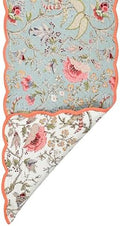Sage Blush - Bloom Collection Luxury Handcrafted Runner (Reversible) Cotton Quilted Fabric Machine Washable – Elegant Home Decor – 14 x 72 inches by Whereeverythreadfindsitshome