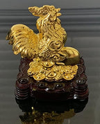 Betterdecor Gold Color Feng Shui 12 Chinese Zodiac Animal Statue Figurine Home Office Decoration and Gift for New Year Holidays and Birthday (Zodiac Rooster) - Image 5
