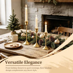 24Pcs Gold Taper Candle Holders, Vintage Centerpieces Candlestick Holder - Image 2