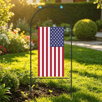 Liitrton 2 Pack Garden Flag Holder Stand for Outside, Frog-Shaped, Black - Image 2
