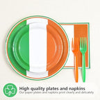 96 Pcs Irish Flag Themed Party Decorations, Serves 24 - Image 2