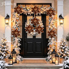 8PCS Large Christmas Magnolia Flowers for Christmas Tree Wreath - Image 6