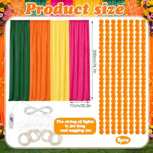 Irenare Diwali Decorations for Home Indian Backdrop Decorations Kit - Image 2