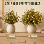 Twinkling Enchanted Evergreen Pine Tree with Lights, 5/10 Pack Lighted Artificial Pine Branches, Enchanted Evergreen Pine Decor for Christmas, Winter, Tabletop, Mantel and Vase，Pine*10 - Image 4