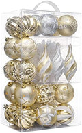 Valery Madelyn 40ct Christmas Tree Decorations Ball Ornaments Set Large by ValeryMadelyn