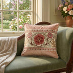 patdrea Vintage Velvet Throw Pillow Cover,Set of 2,18"x18"-Kulom C - Image 3