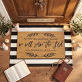 Moucuny 2 Coir Outdoor Mat,Non Slip, 24'' X 35'',16'' X 28'', We Will Serve the Lord by Moucuny