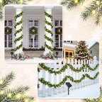4 Pcs Christmas Front Porch Decoration Outdoor Set Columns Decor - Image 6