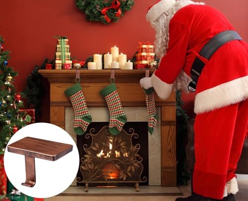 Copper Stocking Hangers for Mantel Set of 6, Heavy Weighted Christmas Stocking Holders with Protective Pads, Ideal for Fireplace Mantel, TV Stand, Stairs & Dresser Decor - Image 4