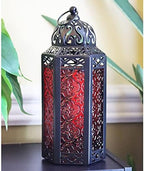 Vela Lanterns Decorative Indoor Moroccan Holders, Assorted Colors, M, 6-PK - Image 5