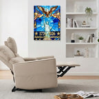 HomeifHue 250th American Anniversary Canvas Wall Art 4th of July USA Decorations American Flag Painting Picture Eagle Pictures Wall Decor Independence Day Home Decor(F2 24x32in) - Image 3