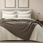 EVERGRACEHOME Chunky Chenille Knit Throw Blanket, 60 x 80, Mocha Brown - Image 4