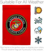 US Military Marine Corps Garden Flag - Set with Stand Armed Forces USMC Semper Fi United State American Veteran Retire Official - House Banner Small Yard Gift Double-Sided Made In USA 13 X 18.5 - Image 5