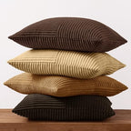 MIULEE Boho Decorative Throw Pillow Covers 20x20 Set of 4 Farmhouse Neutral Cushion Cases Gradient Corduroy Pillow Cases Modern Soft Corduroy Patchwork Home Decor for Couch Sofa Bedroom Camel Brown - Image 5