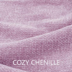 Chenille Throw Blanket for Couch 50" x 60", Lavender - Image 3