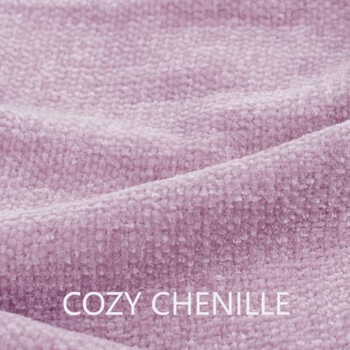 Chenille Throw Blanket for Couch 50" x 60", Lavender - Image 3