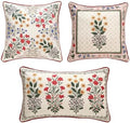 ISAENNE Designer Vintage Velvet Throw Pillow Cover,Set of 3-Bertina ABC by Isaennehomedecoration
