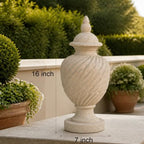 Sand Beige Finial For Entranceway or Gateway, Outdoor Garden Sculpture - Image 4