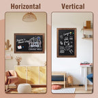 SELEAD Magnetic Chalkboard Words Sign - 20" x 30", Brown Solid Wood Frame - Image 6