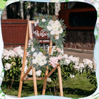 Wedding Arch Decorations 2 Pack, White Arch Flowers Swag Set - Image 6