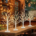 Vanthylit 4 Pcs Lighted Birch Tree Battery Powered Tabletop Tree Decorations for Home Fireplace Party Christmas Decorations (22 Inch) by Vanthylit