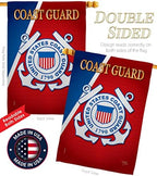 Breeze Decor FK108056-BO Coast Guard Americana Military Decorative Vertical Flags Kit, House & Garden Set w/Flagpole, Multi-Color - Image 3