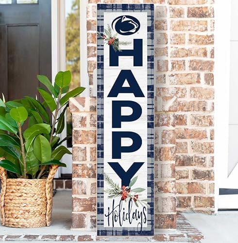 KH Sports Fan Penn State Nittany Lions Holiday Porch Leaner, 11x46 Inches, Nittany Lions Outdoor Christmas Sign; Display Some Holiday Cheer with This Penn State Nittany Lions Christmas Sign - Image 2