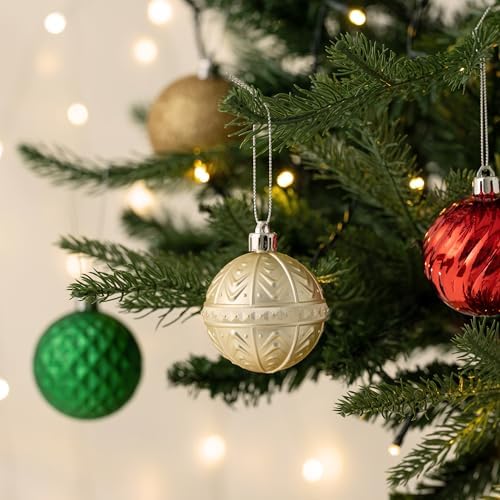 Valery Madelyn 100ct Christmas Tree Decorations Variety Ball Ornaments Set - Image 6