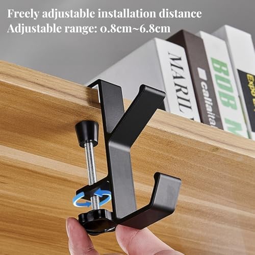 Fireplace Garland and Stocking Holder, 2 in 1 Mantel Hangers, Essential Christmas & Xmas Decoration (Black, 8pcs) - Image 4