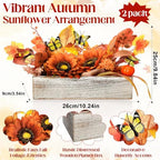 Zeyune 2 Pcs Fall Table Centerpieces, Fall Decor for Dining Table - Image 2